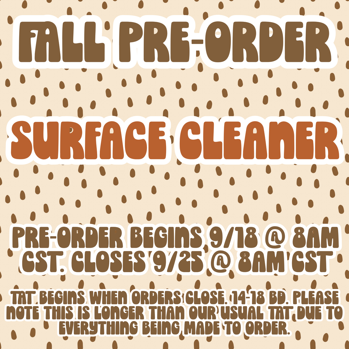 ✨Pre-Order✨ Surface Cleaner