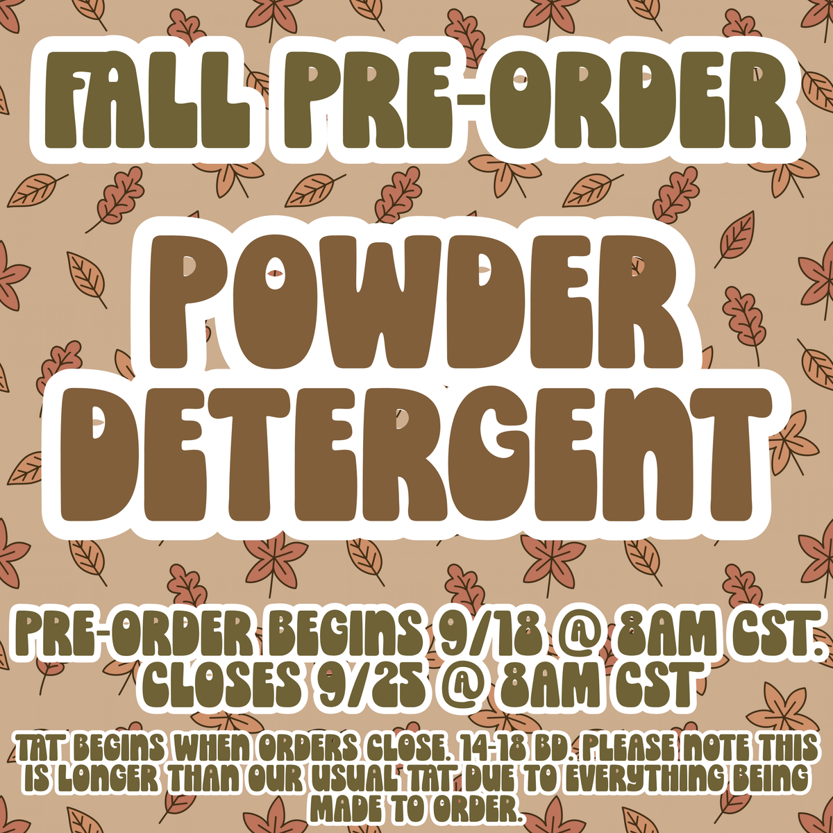 ✨Pre-Order✨ Powder Detergent