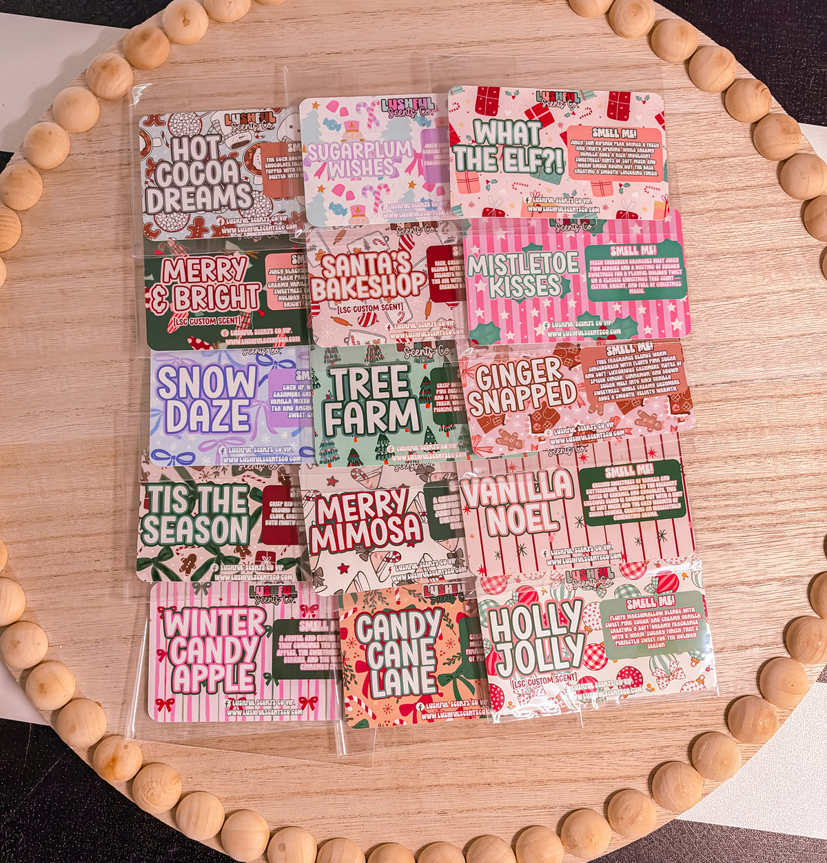 Christmas Collection Scent Cards