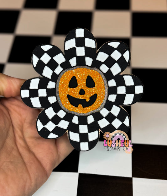 Checkered Jack-o-lantern Flower