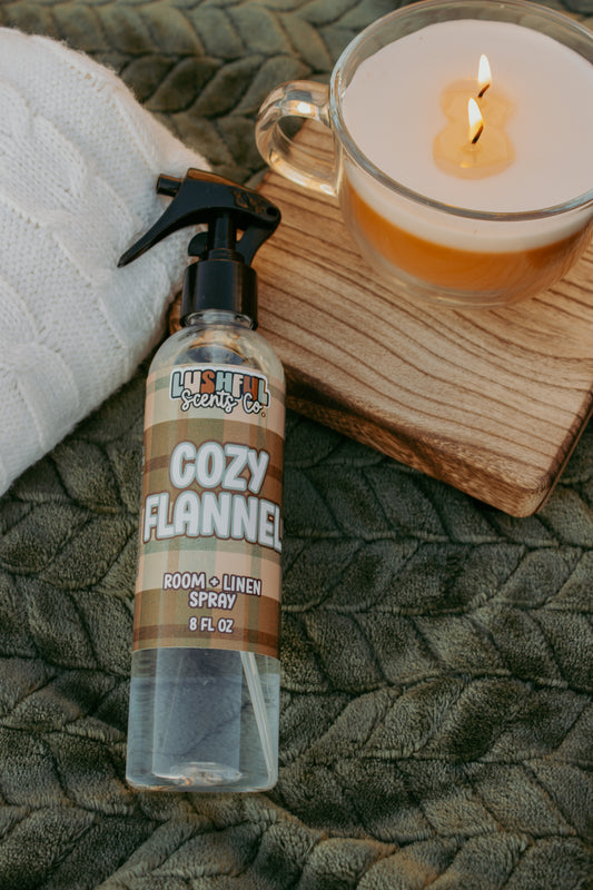 Cozy Flannel - Room + Linen Spray Lushful Scents Co.
