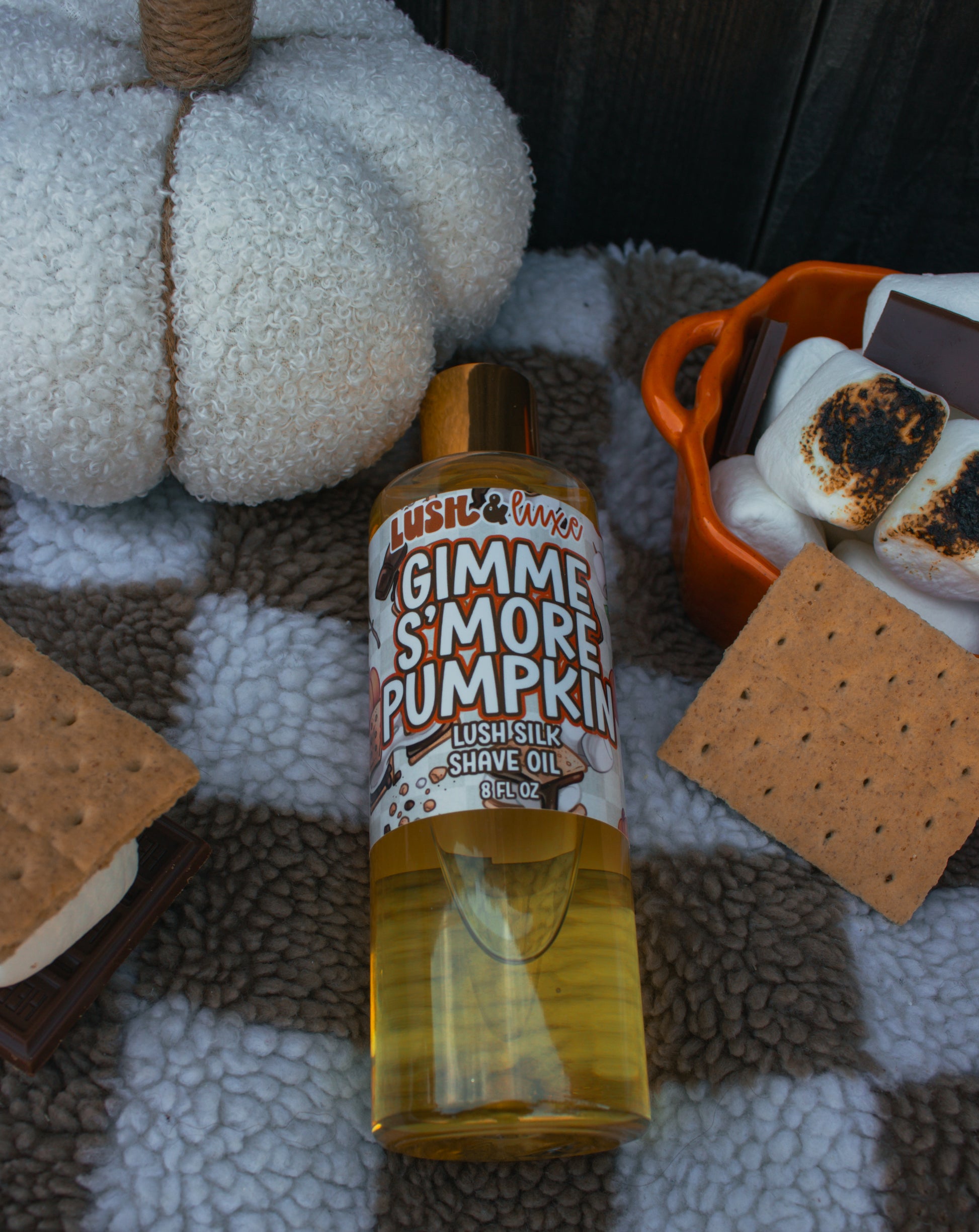Gimme S'more Pumpkin - Lush Silk Shave Oil Lushful Scents Co.