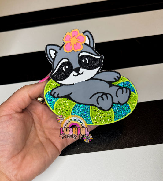 Floatie Raccoon - Golden Hour