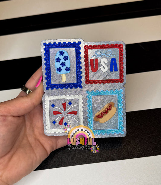 4th of July Stamps - Sun Drenched
