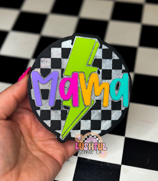 Checkered Mama w/bolt